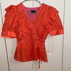 Pink and Orange stripe shirt (great condition)